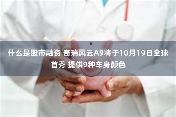 什么是股市融资 奇瑞风云A9将于10月19日全球首秀 提供9种车身颜色